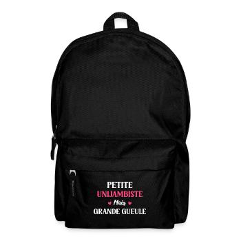 Grande gueule Petite unijambiste - Sac à dos - noir - Devant
