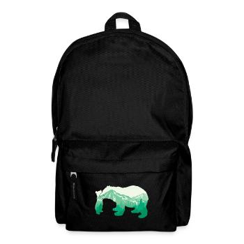 Bear - The Great Mountain Bear Animal Lover Gift - Backpack - black - Front