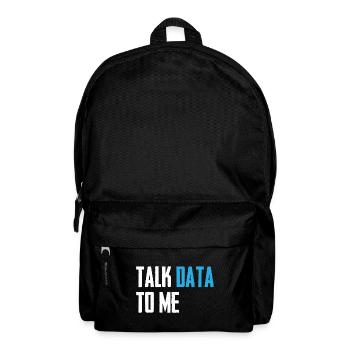 Talk data to me Data science informatique - Sac à dos - noir - Devant