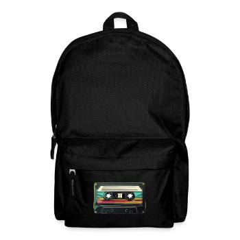80s 90s Retro Party Fairing Cassette - Backpack - black - Front