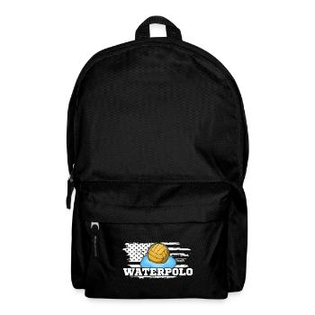 Wassersport Wasserballer Wasserball Team Spruch - Rucksack - Schwarz - Vorne