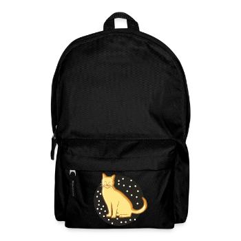 Chat mignonne douce d'or shorthair - Sac à dos - noir - Devant