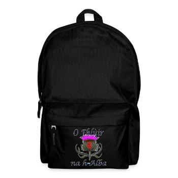 Flower of Scotland wild thistle Alba heritage - Backpack - black - Front