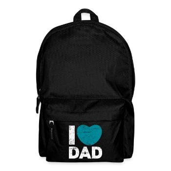 Ich liebe Papa Herz - Rucksack - Schwarz - Vorne