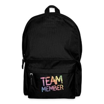 membre de l'équipe coloré - Sac à dos - noir - Devant