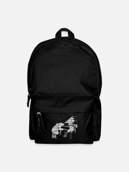 Piano Ours Piano De Musique - Sac à dos - noir