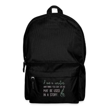 0267 Geschichte | Autor | Schriftsteller | Story - Rucksack - Schwarz - Vorne