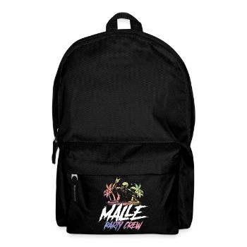 malle dj party crew - Rucksack - Schwarz - Vorne
