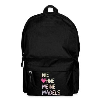 nie ohne meine mädels - Rucksack - Schwarz - Vorne