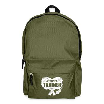 Certified Trainer Table Tennis bat Ping Pong blade - Rucksack - Olivgrün - Vorne