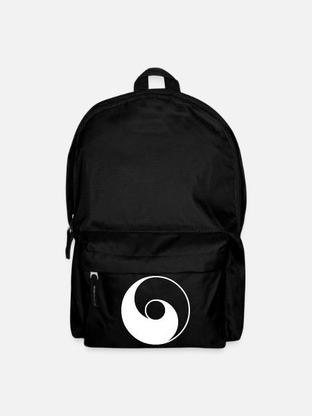 ancient taiji whiteontransp - Rucksack - Schwarz