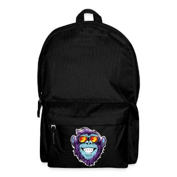 Affe Sonnenbrille Kopf Gesicht - Rucksack - Schwarz - Vorne