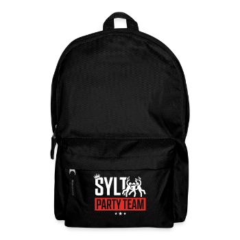 Sylt Party Team Urlaub - Rucksack - Schwarz - Vorne