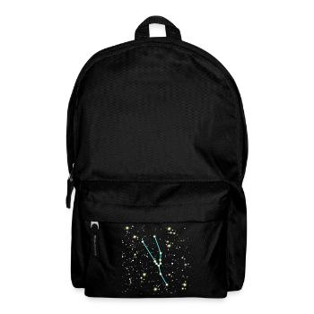 Conception de l'univers du signe du zodiaque taureau - Sac à dos - noir - Devant