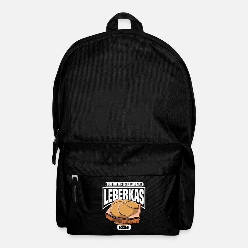 Leberkäse Leberkas Leberkäs Fleischkäse Semmel - Rucksack - Schwarz