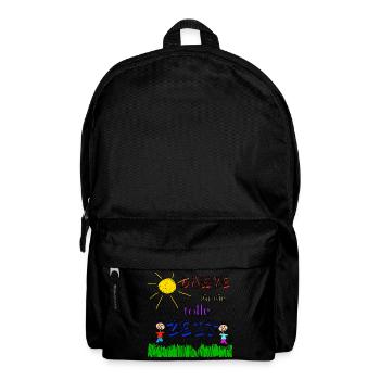 Danke für die tolle Zeit - Rucksack - Schwarz - Vorne