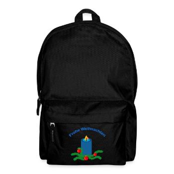 Frohe Weihnachten - Rucksack - Schwarz - Vorne