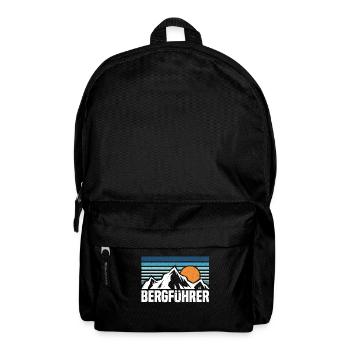 Guide de montagne montagnes vintage alpiniste grimpeur - Sac à dos - noir - Devant