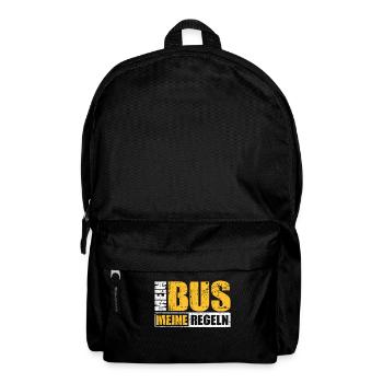 Busfahrer Omnibus Autobus Busreise Busunternehmen - Rucksack - Schwarz - Vorne