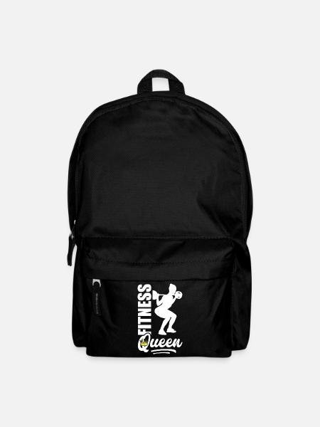 Fitness Queen Frau Gym Squats - Rucksack - Schwarz