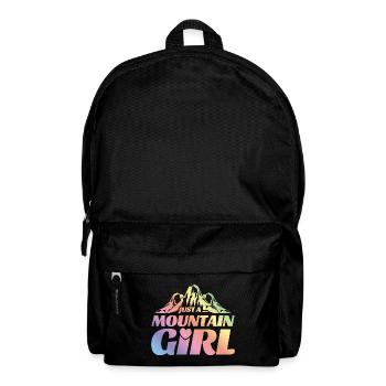 Montagne fille de montagne coeur - Sac à dos - noir - Devant
