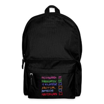 Erste Klasse - Rucksack - Schwarz - Vorne