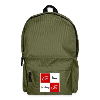 Time for electric - Backpack - olive green - Front