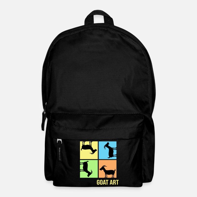 Popart de chèvre Posture de traction de chèvre « goat-art » - Sac à dos - noir