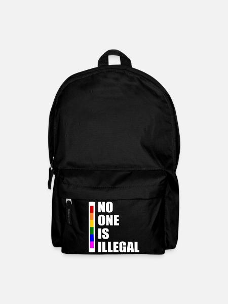 No one is illegal - Backpack - black