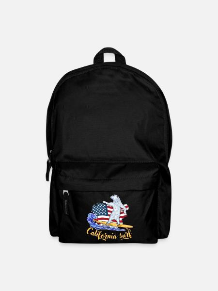 Surf die Brandung - Rucksack - Schwarz
