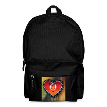 herz - Rucksack - Schwarz - Vorne