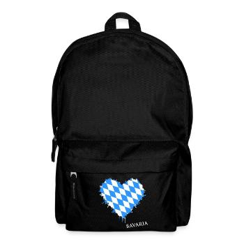 Bayern Herz Bavaria - Rucksack - Schwarz - Vorne