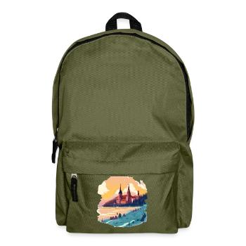 Germany is a country of abundant and diverse - Backpack - olive green - Front