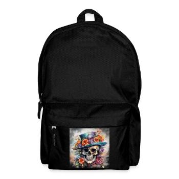 TÊTE DE MORT AU CHAPEAU FLEURI - Sac à dos - noir - Devant