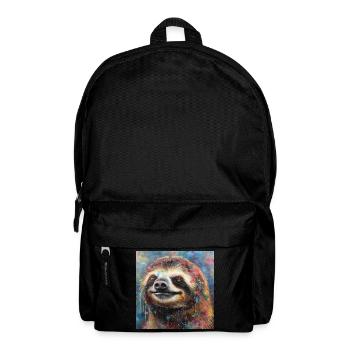 Modern & Colourful Sloth Wall Art by Bodhi - Backpack - black - Front