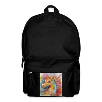 Modern & Colourful Dragon Wall Art by Bodhi - Backpack - black - Front