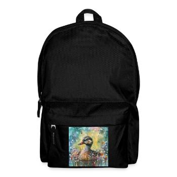Modern & Colourful Duck Wall Art by Bodhi - Backpack - black - Front