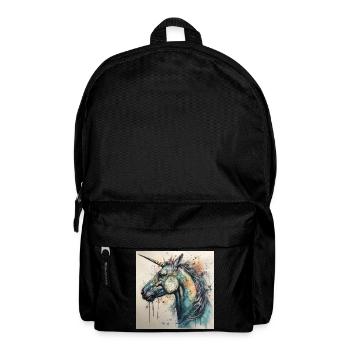 Colorful Contemporary Unicorn Art by Bodhi - Backpack - black - Front
