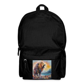 Abstract Lion Art by Bodhi - Backpack - black - Front