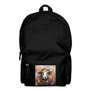 Modern & Colourful Sheep Wall Art by Bodhi - Backpack - black - Front