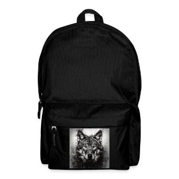 LOUP WOLF ANIMAL SAUVAGE - Sac à dos - noir - Devant