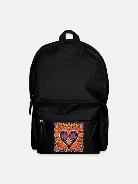LEBENDIGE HERZ-STRASSENKUNST - Rucksack - Schwarz