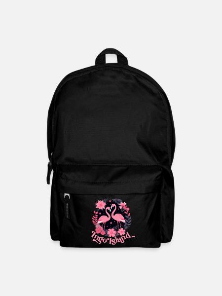 Flamingo Shirt für romantische Urlaubsfreundinnen - Rucksack - Schwarz