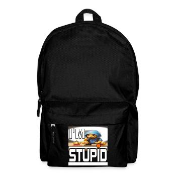 I'm stupid - Sac à dos - noir - Devant