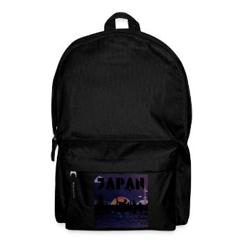 Japan Skyline Retro Galaxy - Rucksack - Schwarz - Vorne