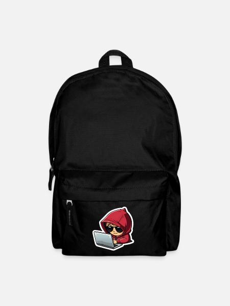 Female hacker - Backpack - black
