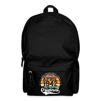 Cadeau d'anniversaire d'avril 1942 Millésime d'avril 1942 - Sac à dos - noir - Devant