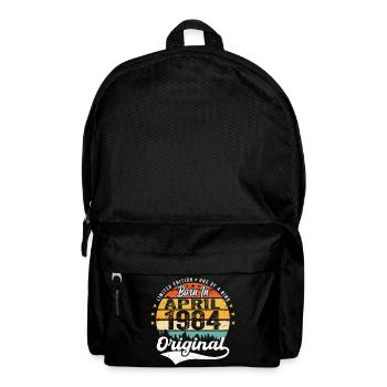 April 1984 Birthday Gift April 1984 Vintage - Backpack - black - Front