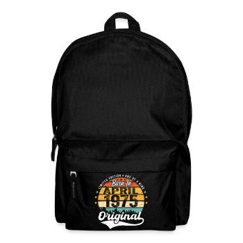 April 1975 Birthday Gift April 1975 Vintage - Backpack - black - Front