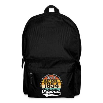 April 1954 Birthday Gift April 1954 Vintage - Backpack - black - Front